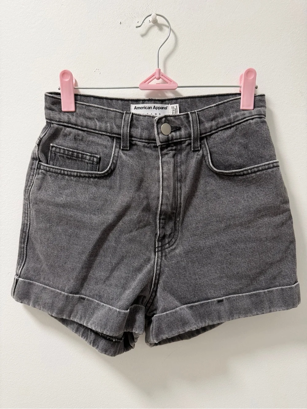 American Apparel High-Rise Denim Shorts